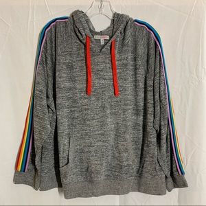 Crop Rainbow Sweatshirt